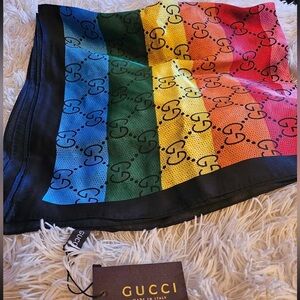 Gucci Multicolor Logo Scarf